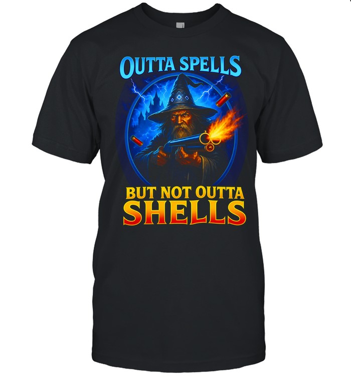 Outta spells but not outta shells ironic wizard meme Unisex T-Shirt