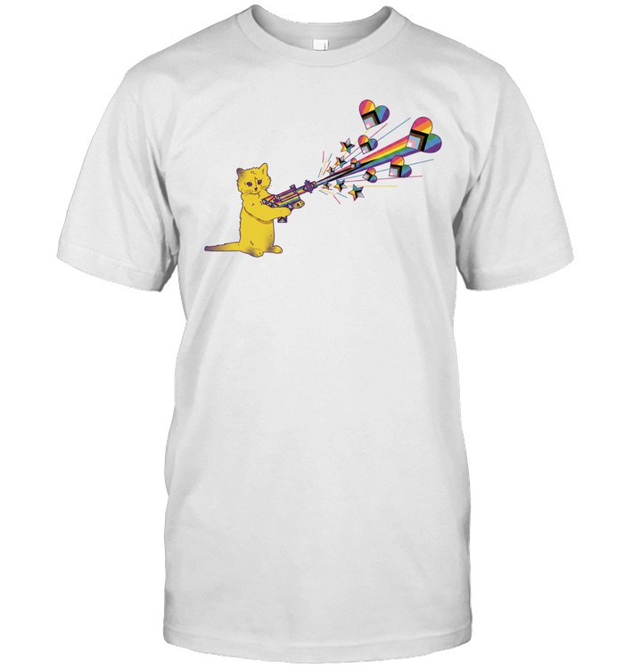 Pew pew pride star heart Unisex T-Shirt