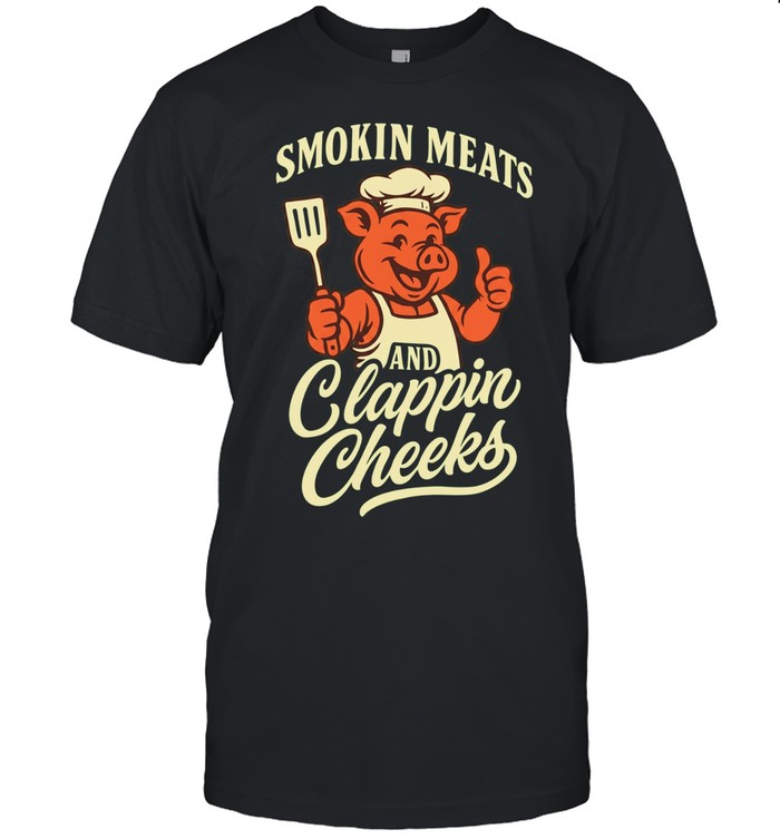 Pig smokin meats and clappin cheeks wearing a chef’s apron Unisex T-Shirt