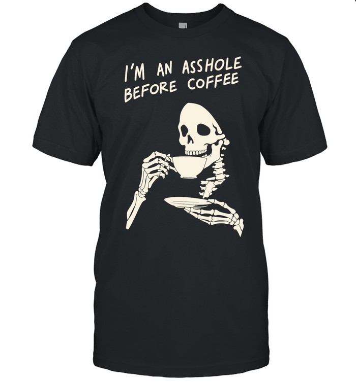 Reaper I’m an asshole before coffee Unisex T-Shirt