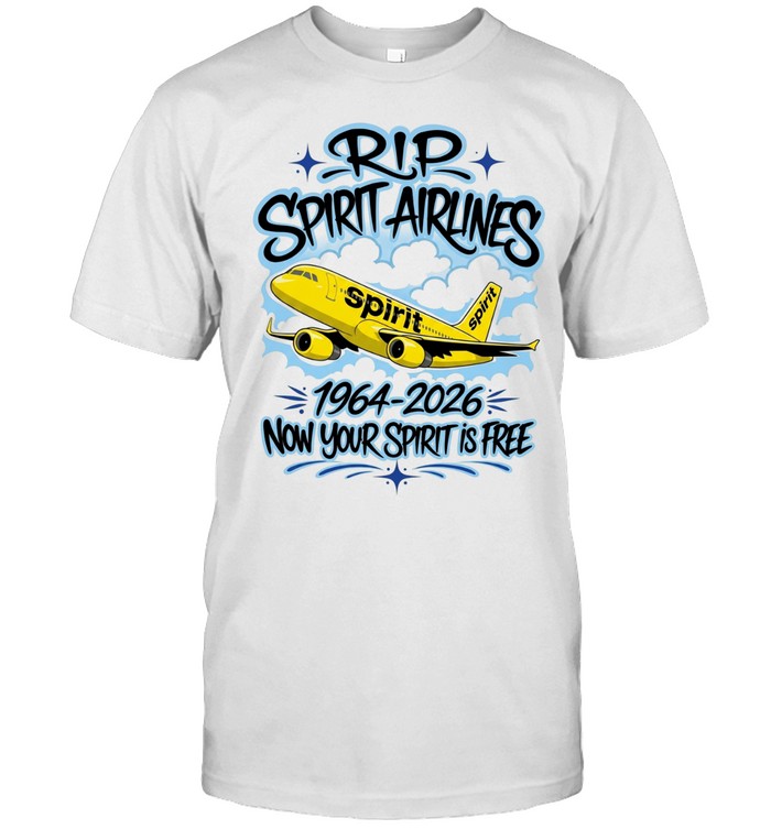 RIP spirit airlines 1964 2026 now your spirit is here Unisex T-Shirt