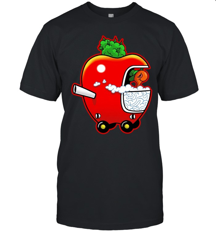 Smokey Worm apple character Unisex T-Shirt