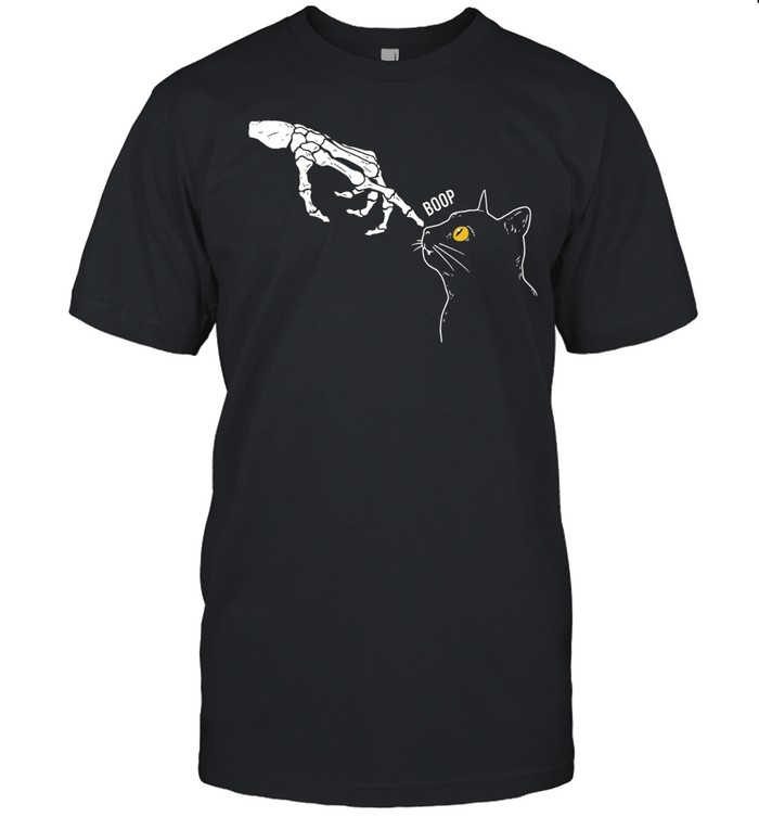 Spooky boop a skeleton boops a black cat Unisex T-Shirt