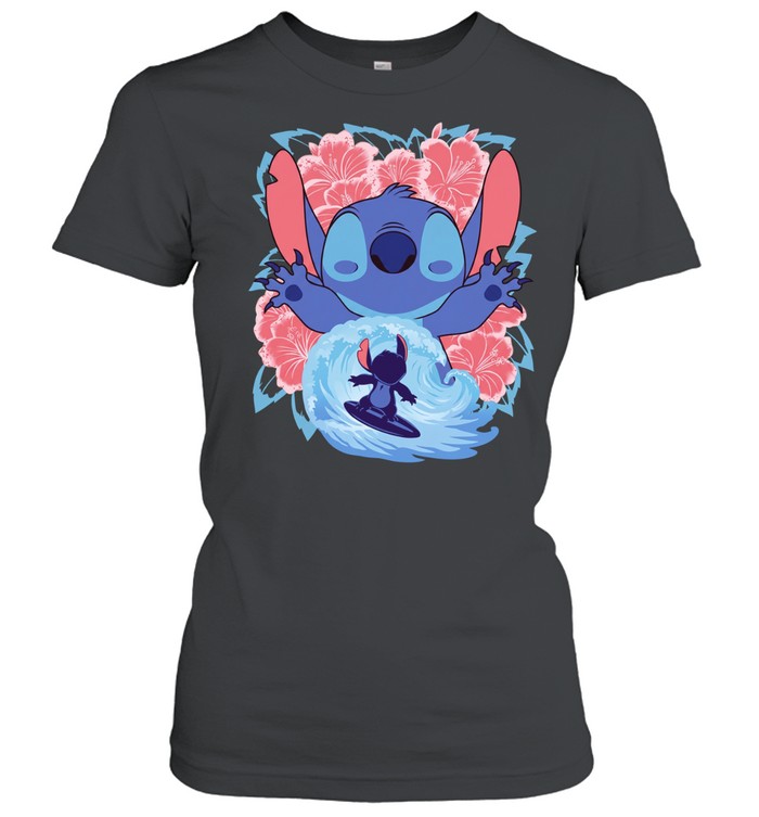 Stitch Tropical Alien meme Women T-Shirt