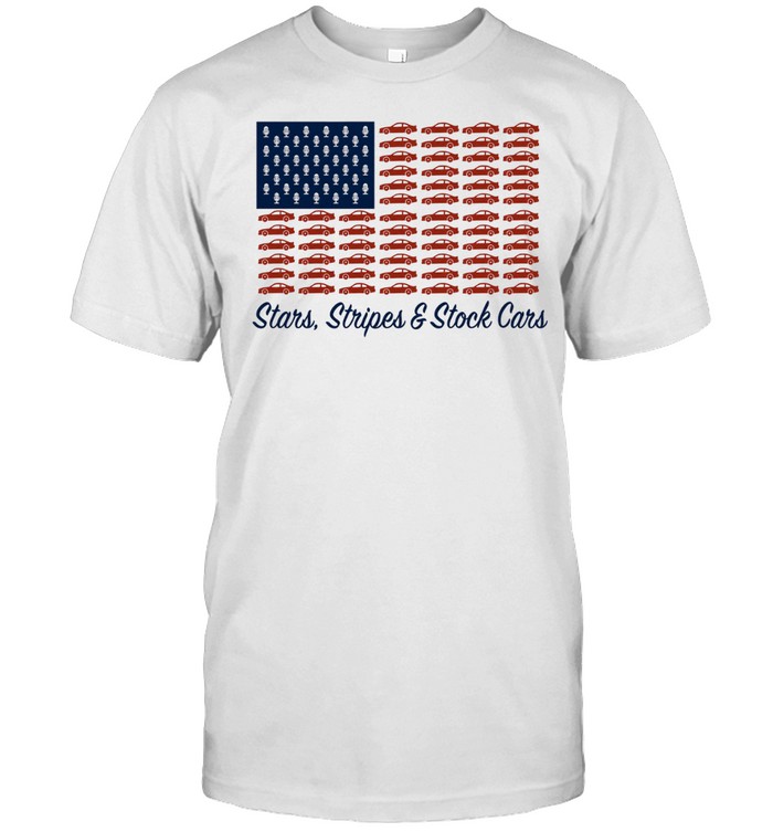 tars stripes stock cars American flag USA 250th anniversary Unisex T-Shirt