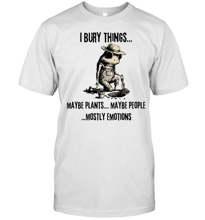 Toad I bury things maybe plants maybe people Unisex T-Shirt
