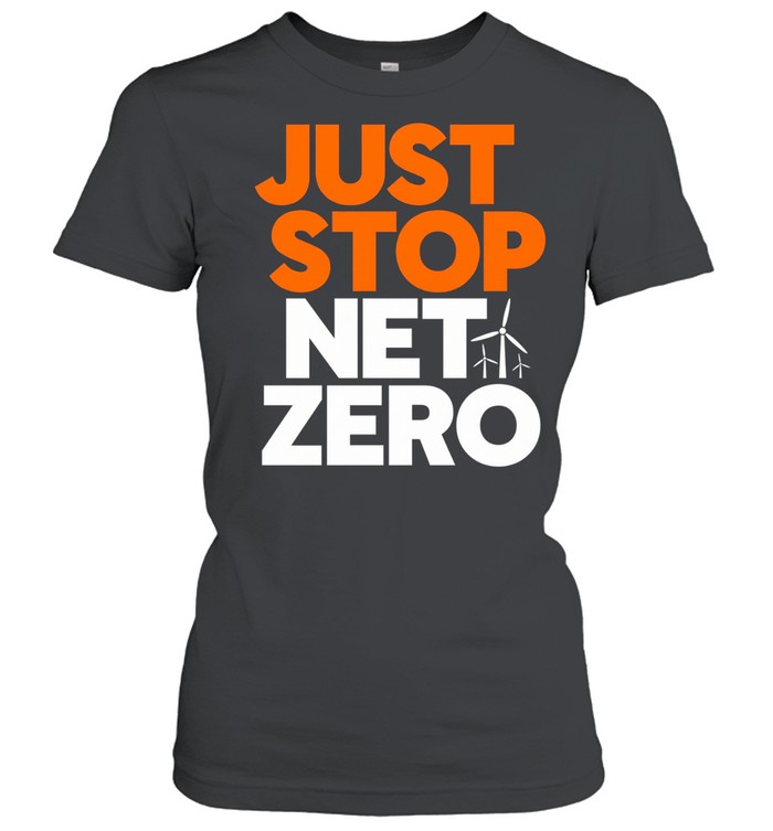 Wind turbine just stop net zero Women T-Shirt