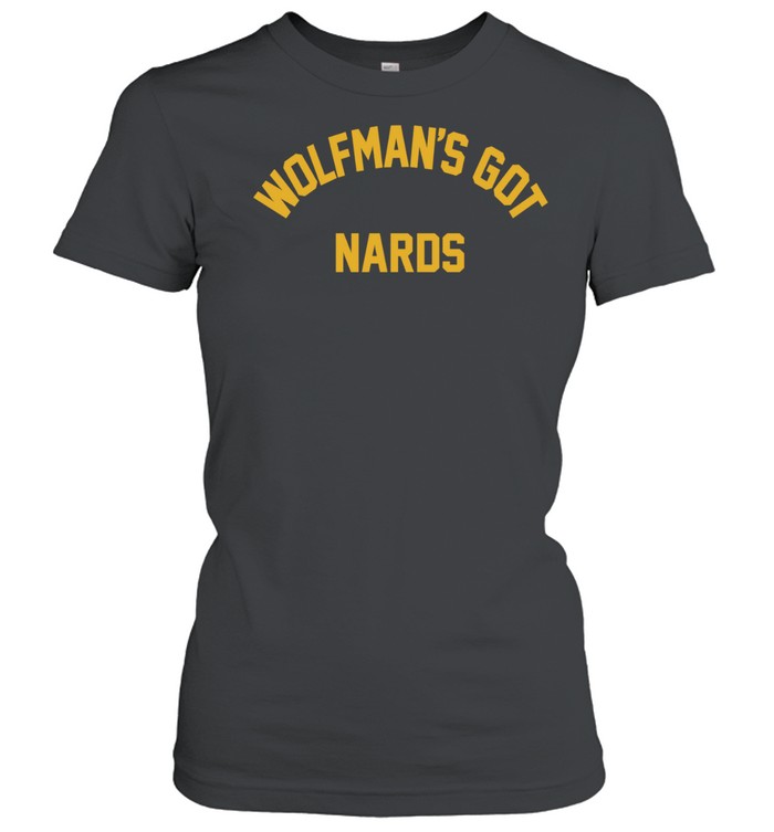 Wolfman’s Got Nards text Women T-Shirt
