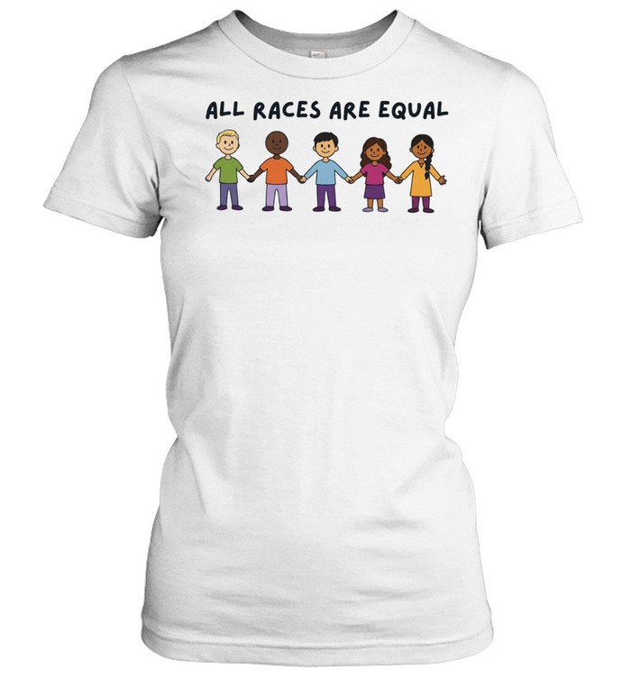 All races are equal cartoon Women T-Shirt