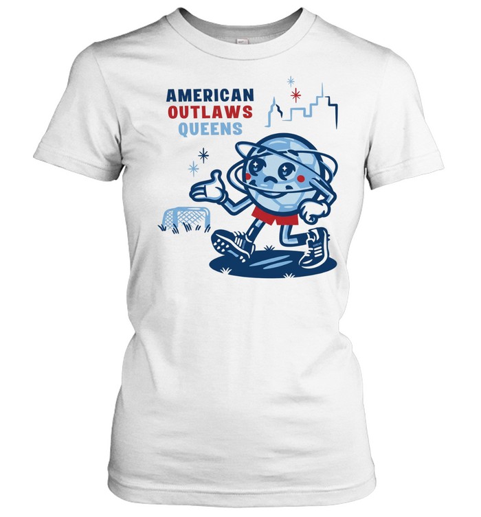 American outlaws queens soccer cartoon Women T-Shirt