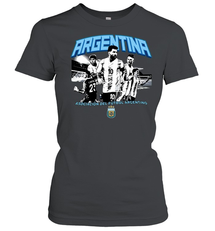 Argentina Messi and team asociacion del futbol Argentino Women T-Shirt