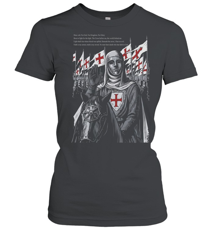 Baldwin IV deus vult for god for kingdom for glory born to fight for the light Women T-Shirt
