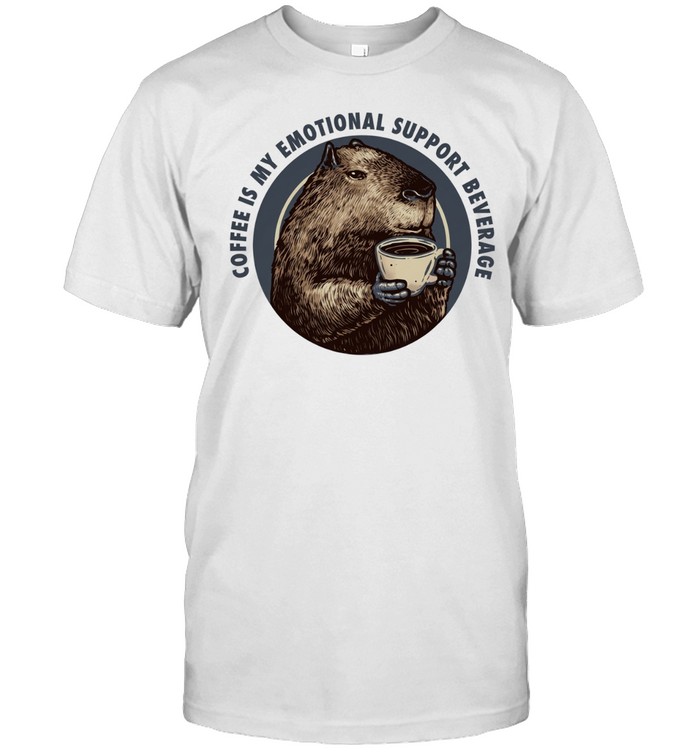 Capybara coffee is my emotional support beverage Unisex T-Shirt