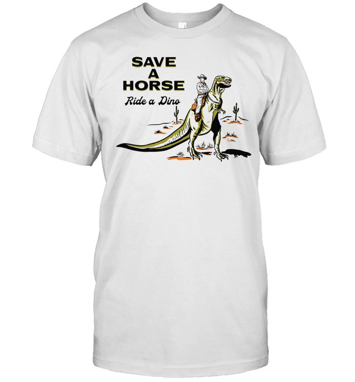 Cowboy save a horse ride a dino Unisex T-Shirt