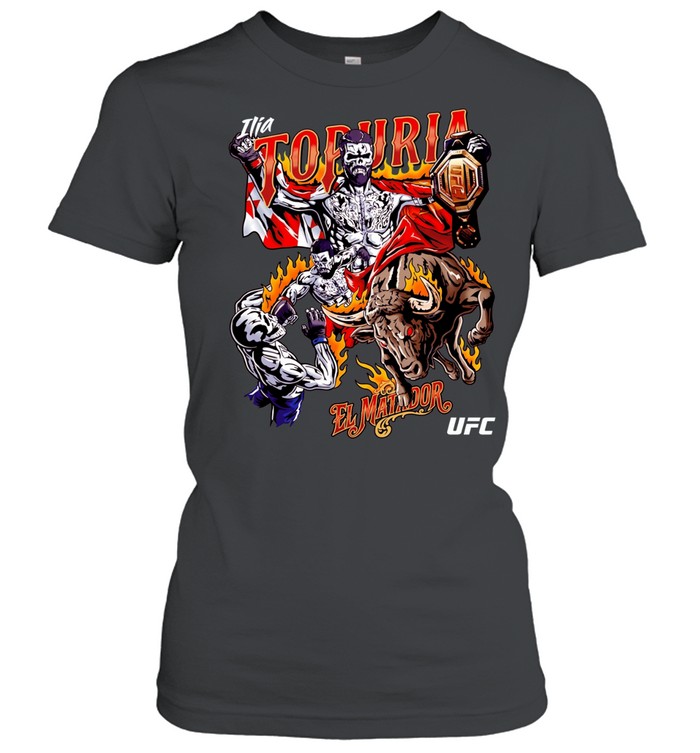 Ilia Topuria UFC Warren LotasEl Matador graphic Women T-Shirt