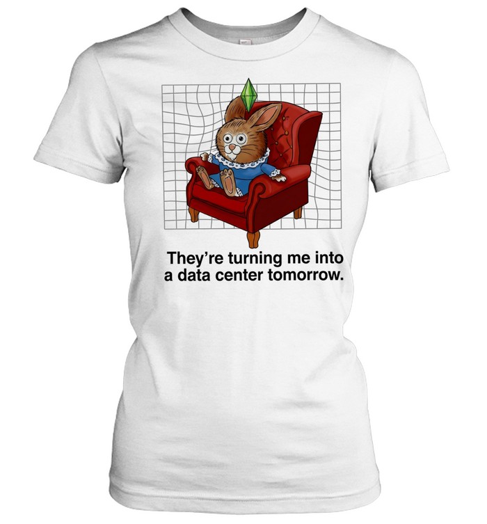 Rabbit they’re turning me into a data center tomorrow Women T-Shirt