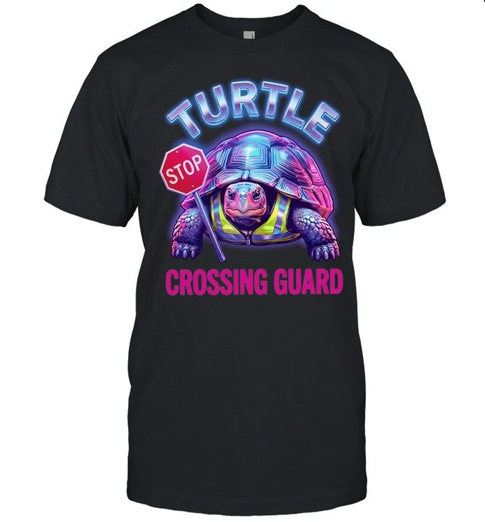 Turtle stop crossing guard retro vibe Unisex T-Shirt