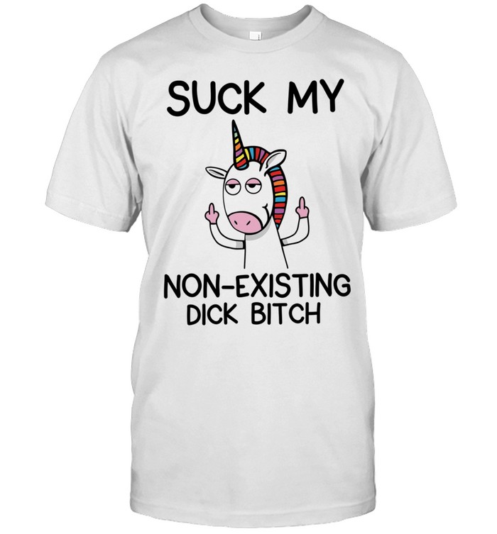Unicorn middle finger suck my non existing dick bitch Unisex T-Shirt