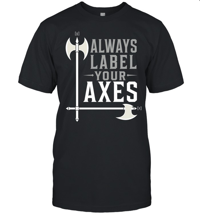 Always Label Your Axes math humor geometry Unisex T-Shirt