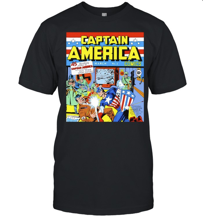 Captain America punching Adolf Hitler Captain America Comics Unisex T-Shirt