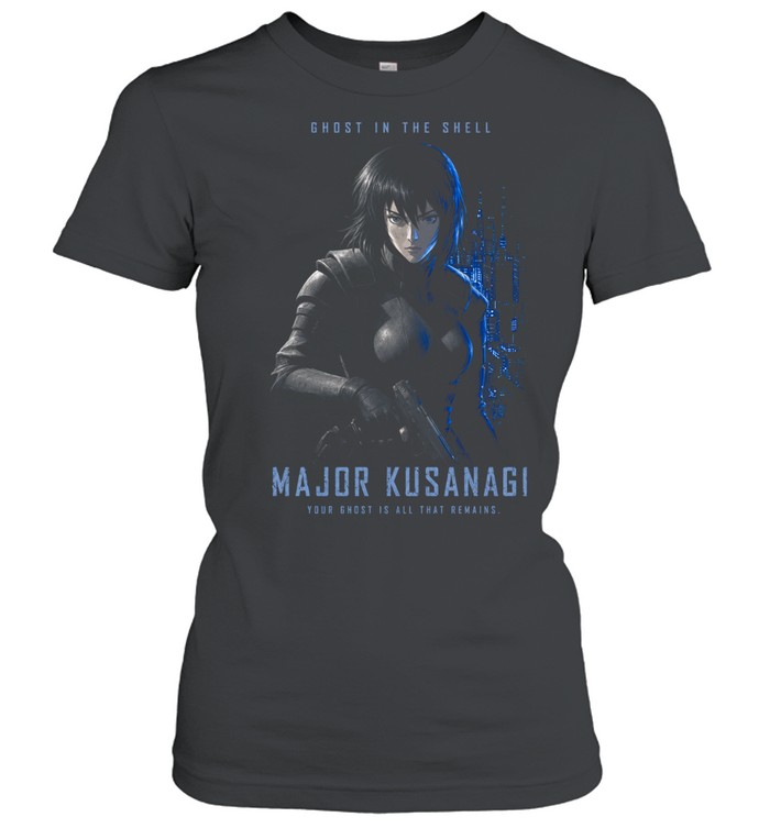 CYBORG COMMANDER YOUR GHOST IS ALL THAT REMAINS CYBERPUNK Women T-Shirt