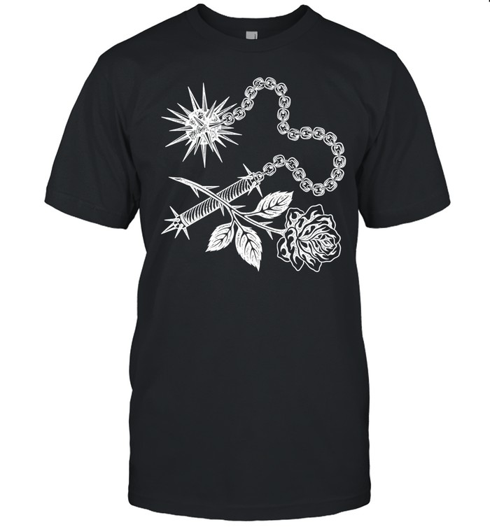 Doom and Swoon Spiked Flail and Rose gothic Unisex T-Shirt