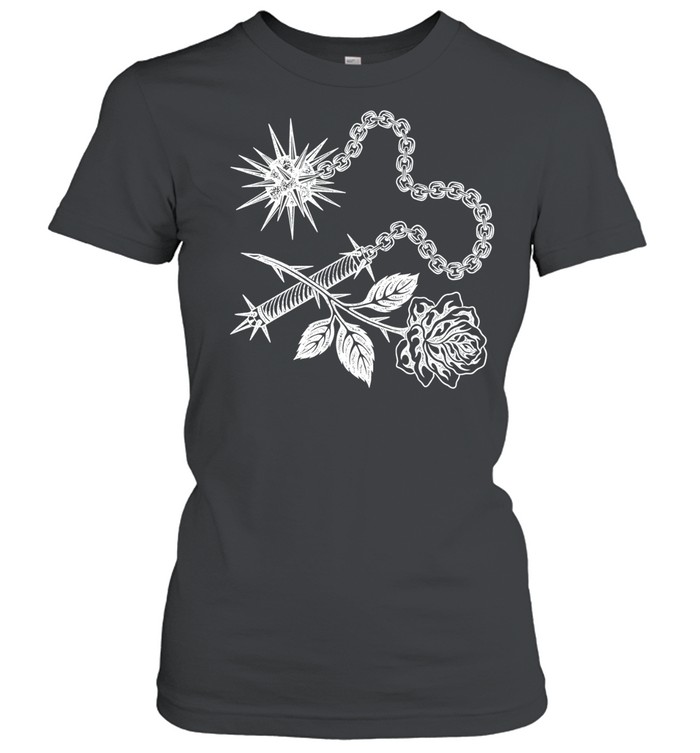 Doom and Swoon Spiked Flail and Rose gothic Women T-Shirt
