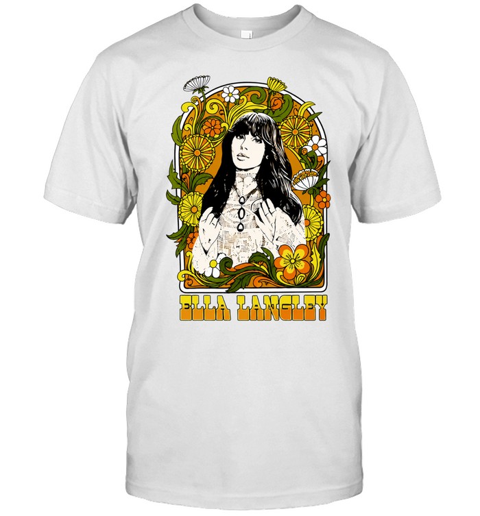 Ella Langley singer songwriter country music flower floral portrait Unisex T-Shirt