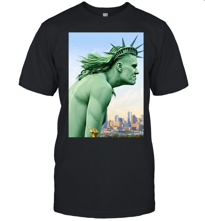Erling Haaland Manchester City Statue of Liberty Liberty Enlightening the World meme Unisex T-Shirt