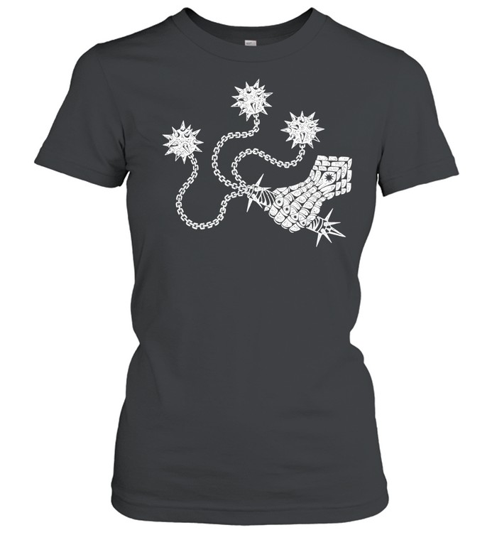 Flail Relaxed Faded medieval weapon spiked mace Women T-Shirt