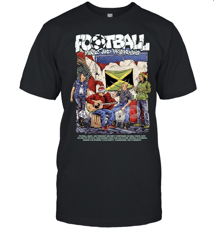 Football Music and Friendship soccer fans Unisex T-Shirt
