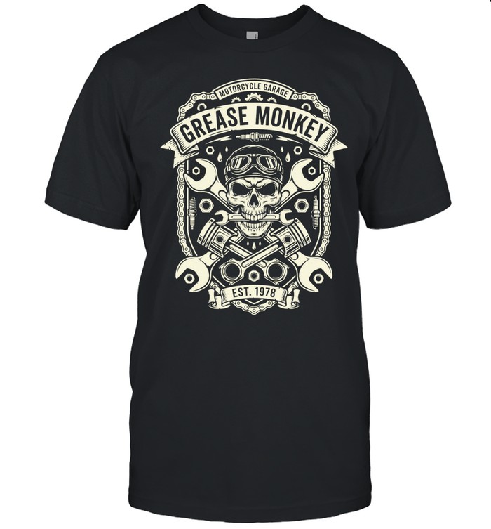 Grease Monkey Motorcycle Garage Est 1978 Unisex T-Shirt