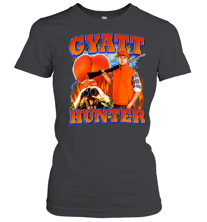 Gyatt Hunter funny slang hunting peach Women T-Shirt