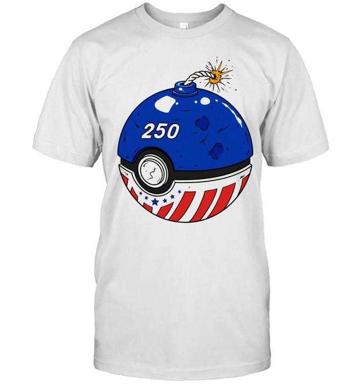 Ho-oh Pokemon 250 Ball Theme Americana Unisex T-Shirt