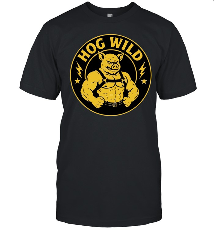 Hog Wild Muscular Pig funny Unisex T-Shirt