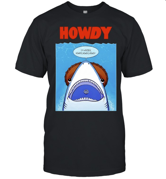 Howdy Woody Shark Toy Story Funny Mashup Unisex T-Shirt