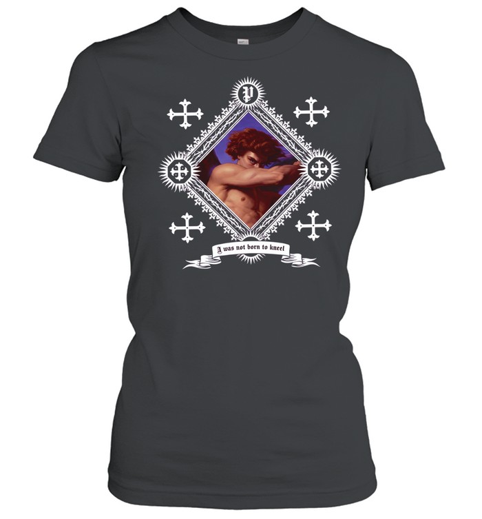 I Was Not Born to Kneel Fallen Angel Art Women T-Shirt