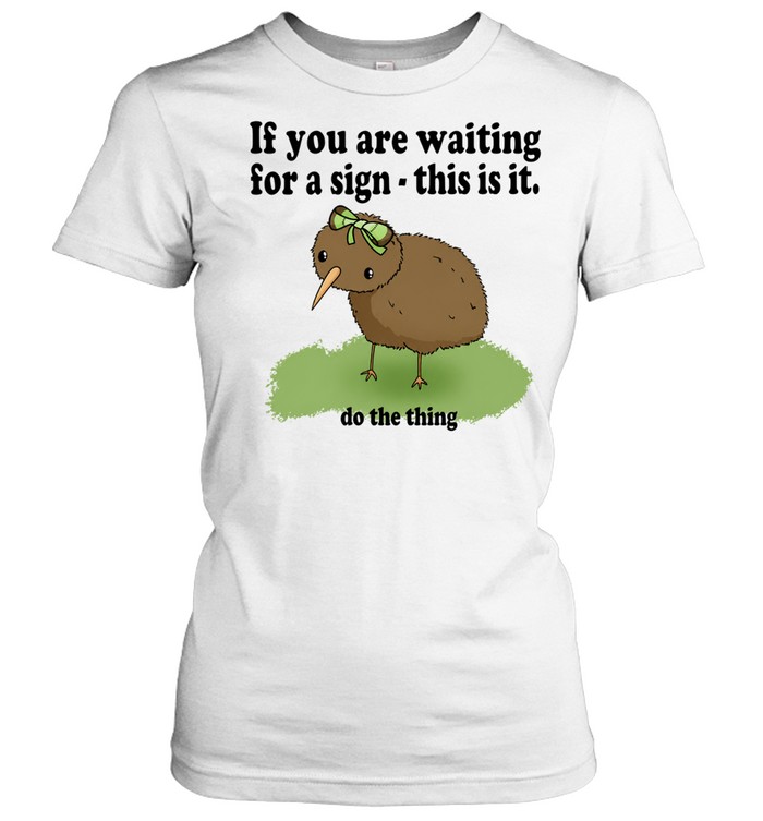 If You Are Waiting for a Sign This Is It Do the Thing Women T-Shirt