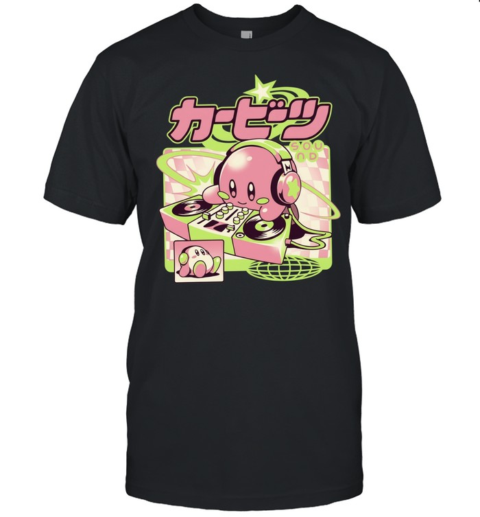 Kirby Cute Beats Sound Nintendo DJ Gaming Unisex T-Shirt