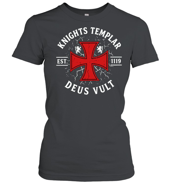 Knights Templar Est 1119 Deus Vult Crusader Women T-Shirt