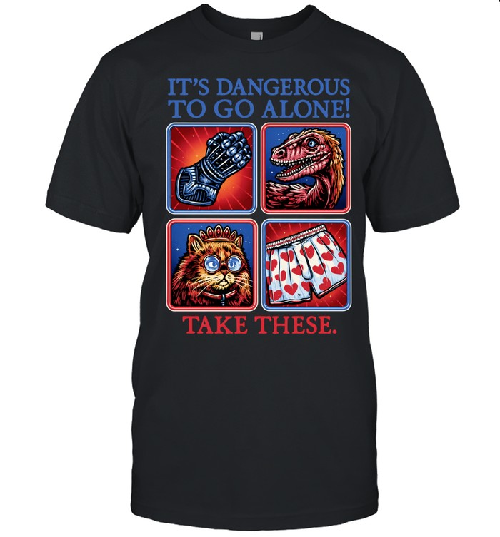 Legend of Zelda Gauntlet Raptor Cat Heart Boxers It’s dangerous to go alone Unisex T-Shirt