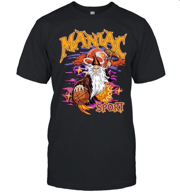 Maniac Sport Wizard Basketball graphic Unisex T-Shirt