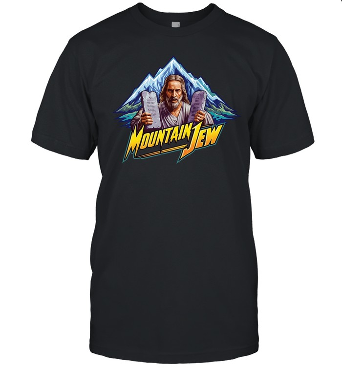 Moses holding stone tablets Mountain Jew Unisex T-Shirt