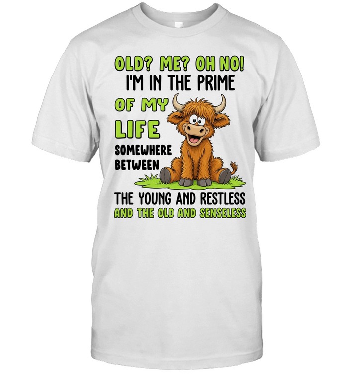 Old Me Oh No! I'm In The Prime Of My Life Somewhere Between The Young And Restless And The Old And Senseless Unisex T-Shirt