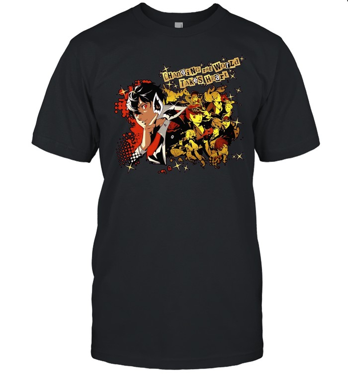 Phantom Thieves Persona 5 Changing the World Takes Heart Unisex T-Shirt