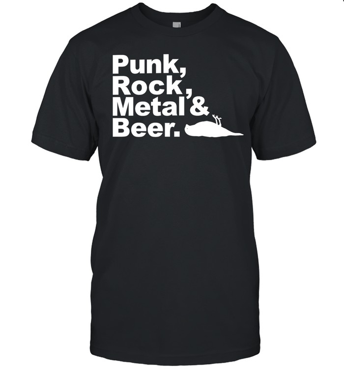 Punk Rock Metal & Beer music fan Unisex T-Shirt