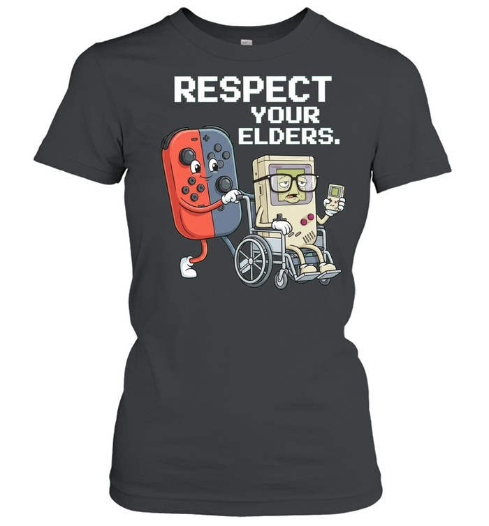 Respect Your Elders Nintendo Switch and Game Boy Women T-Shirt