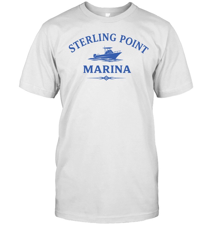Sterling Point Marina boat logo design nautical harbor maritime travel Unisex T-Shirt