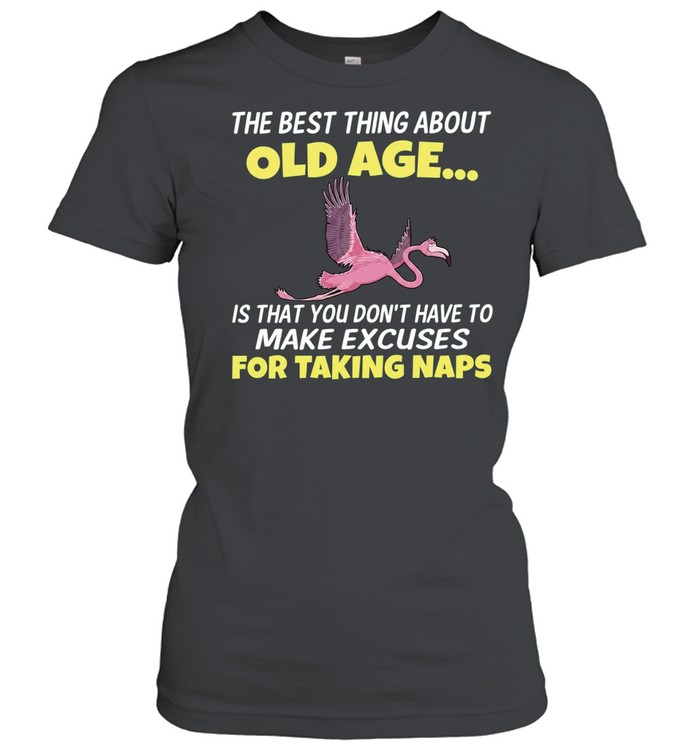 The Best Thing About Old Age Is That You Don’t Have to Make Excuses for Taking Naps Women T-Shirt