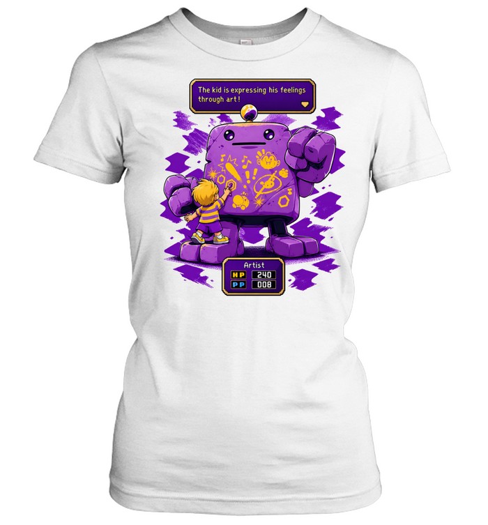 The kid is expressing his feelings through art Women T-Shirt